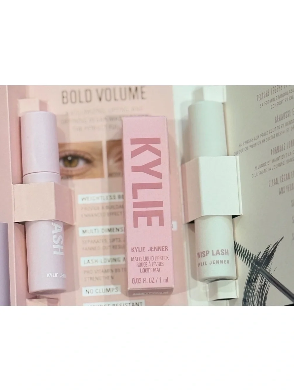 Kylie Matte Liquid Lipstick 808 with Wisp Lash Mascara Sample